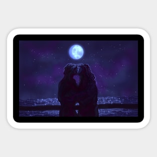 under the glittering moon (ofmd art) Sticker